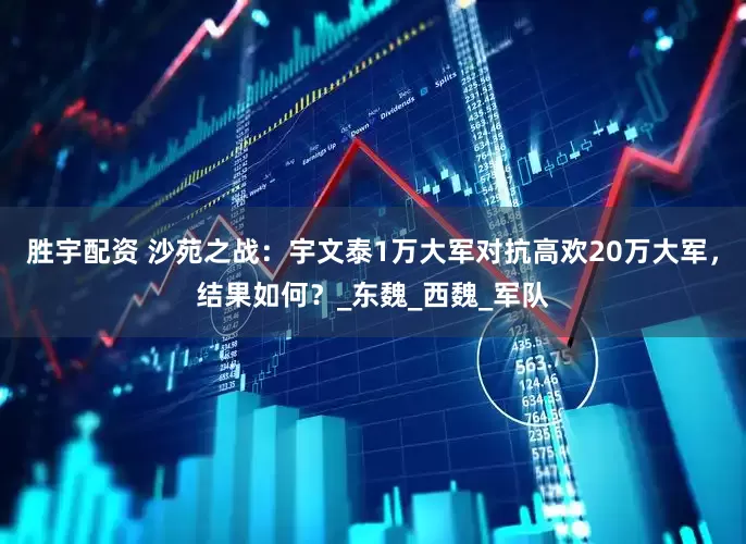 胜宇配资 沙苑之战：宇文泰1万大军对抗高欢20万大军，结果如何？_东魏_西魏_军队